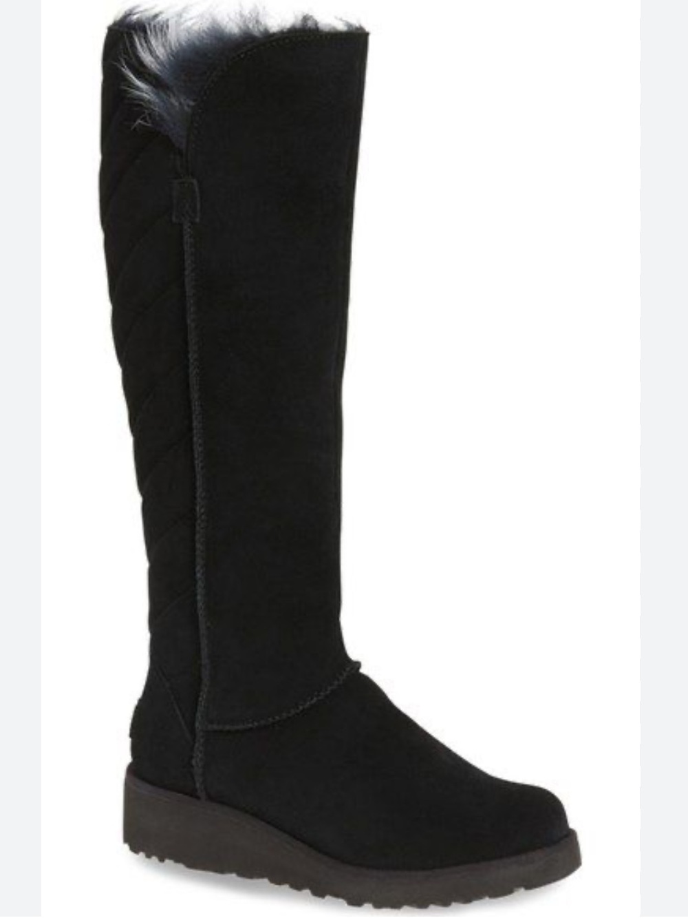 NWOT UGG Tall Over-the-Knee Suede Boot in Black